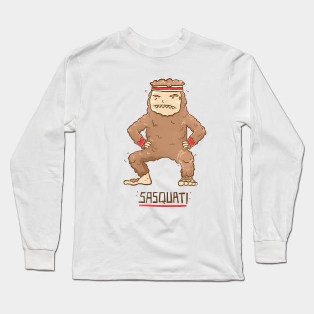 Sasquat! Long Sleeve T-Shirt by Darel